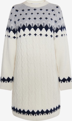 usha BLUE LABEL Knit dress in White: front