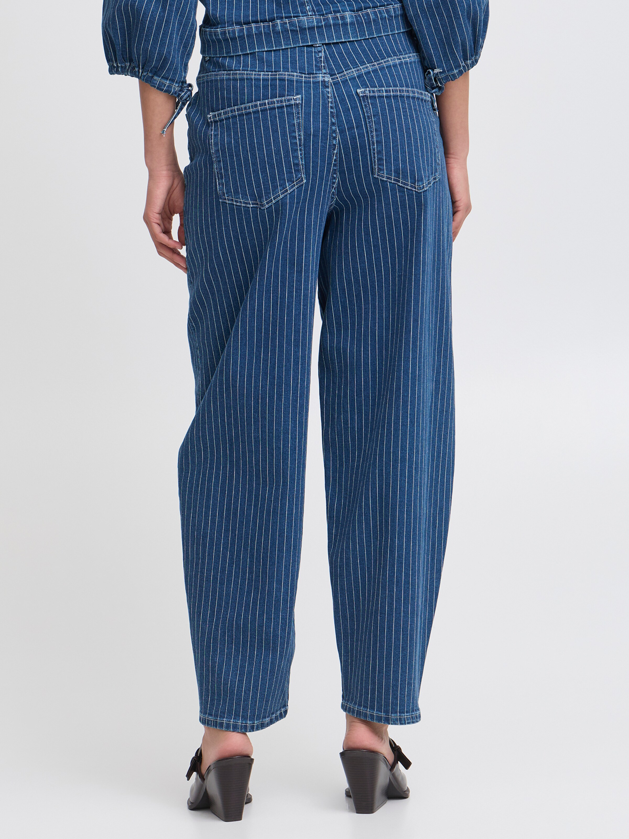 ふるさと納税 服 福島県 伊達市 ichiri 彩りニットパンツ ブルー系 ／ ichiri knitted pants サイズフリー1枚 F21C-0073 ブルー系 ichiri 彩りニットパンツ ブルー系 / ichiri knitted pants