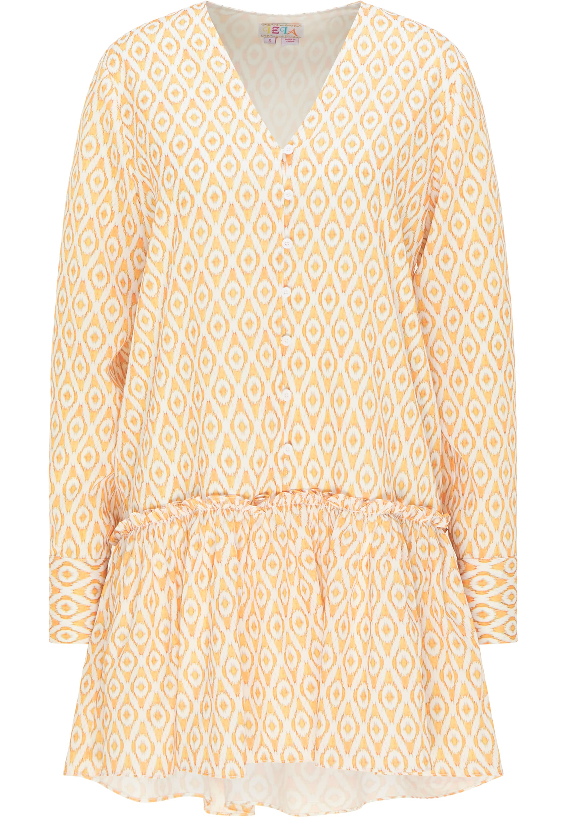 Rochie de vară de la IZIA pe galben: față