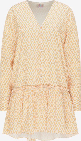 IZIA Shirt Dress in Yellow: front