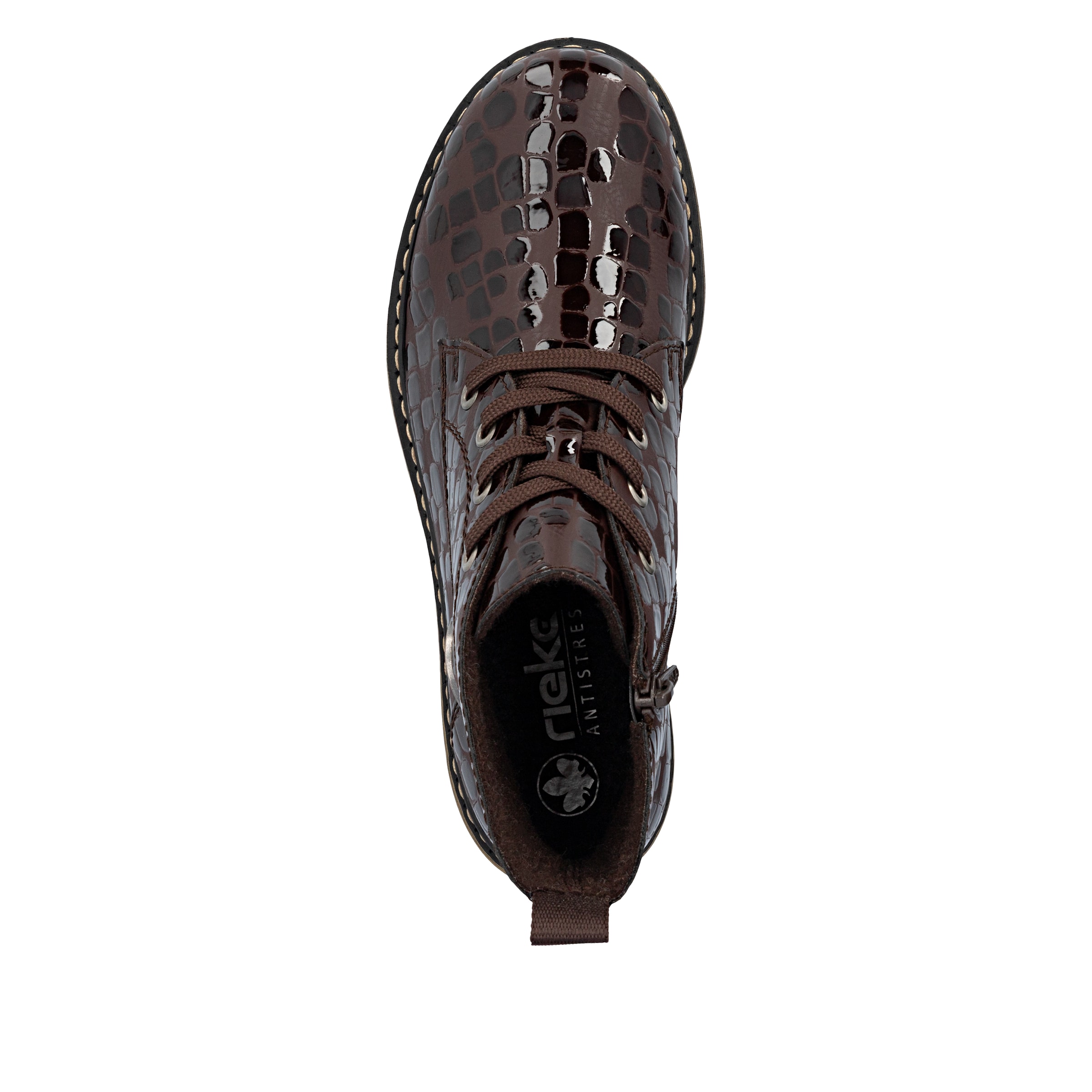 Bottes à lacets Rieker en marron