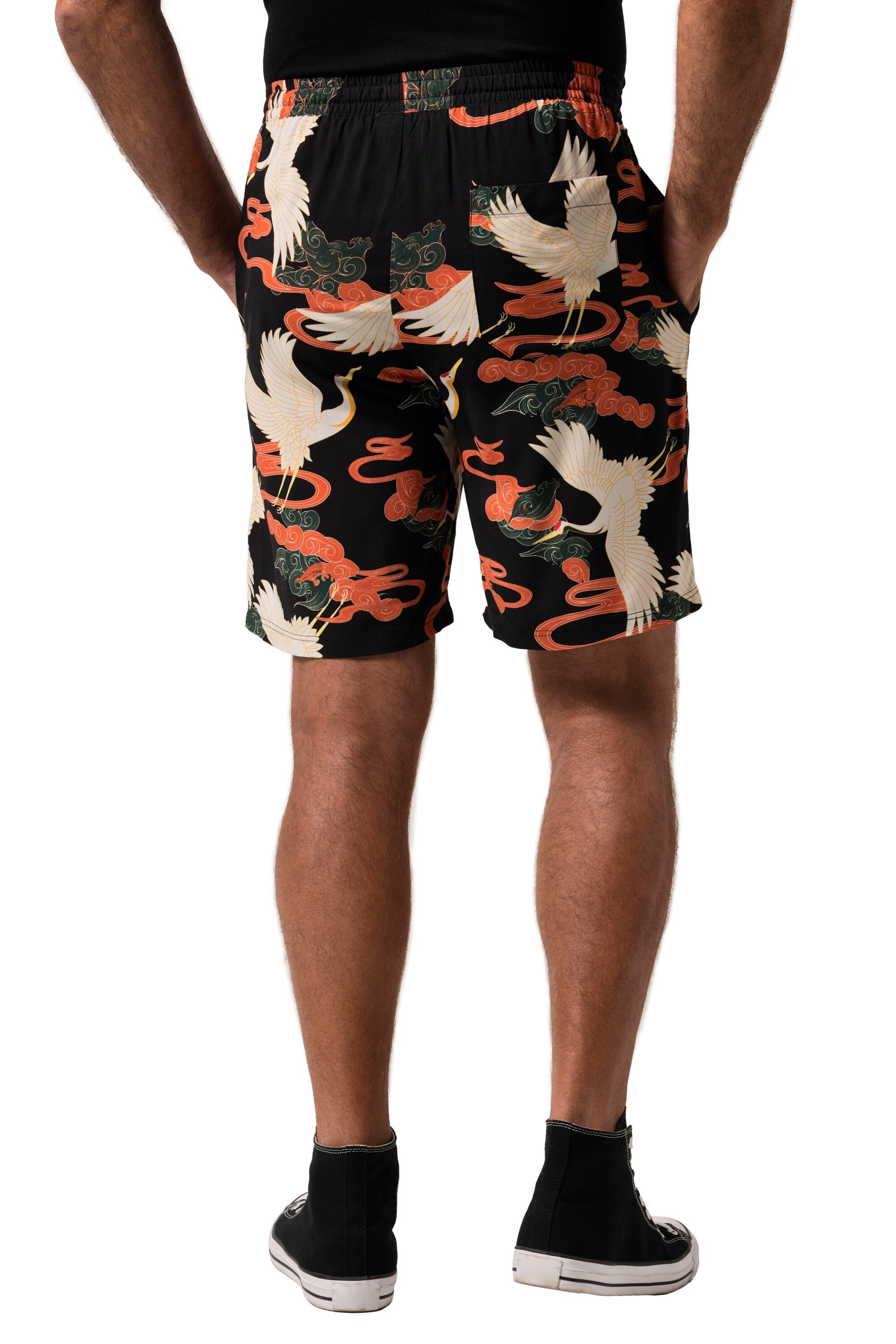 JP1880 Wide Leg Shorts in Schwarz