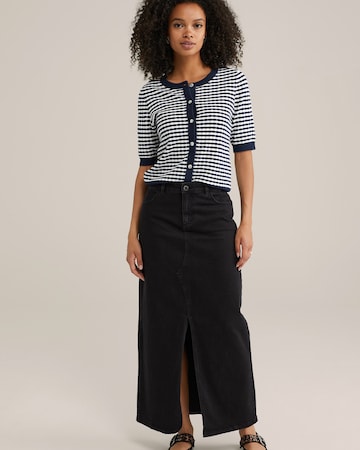 WE Fashion Gebreid vest in Blauw