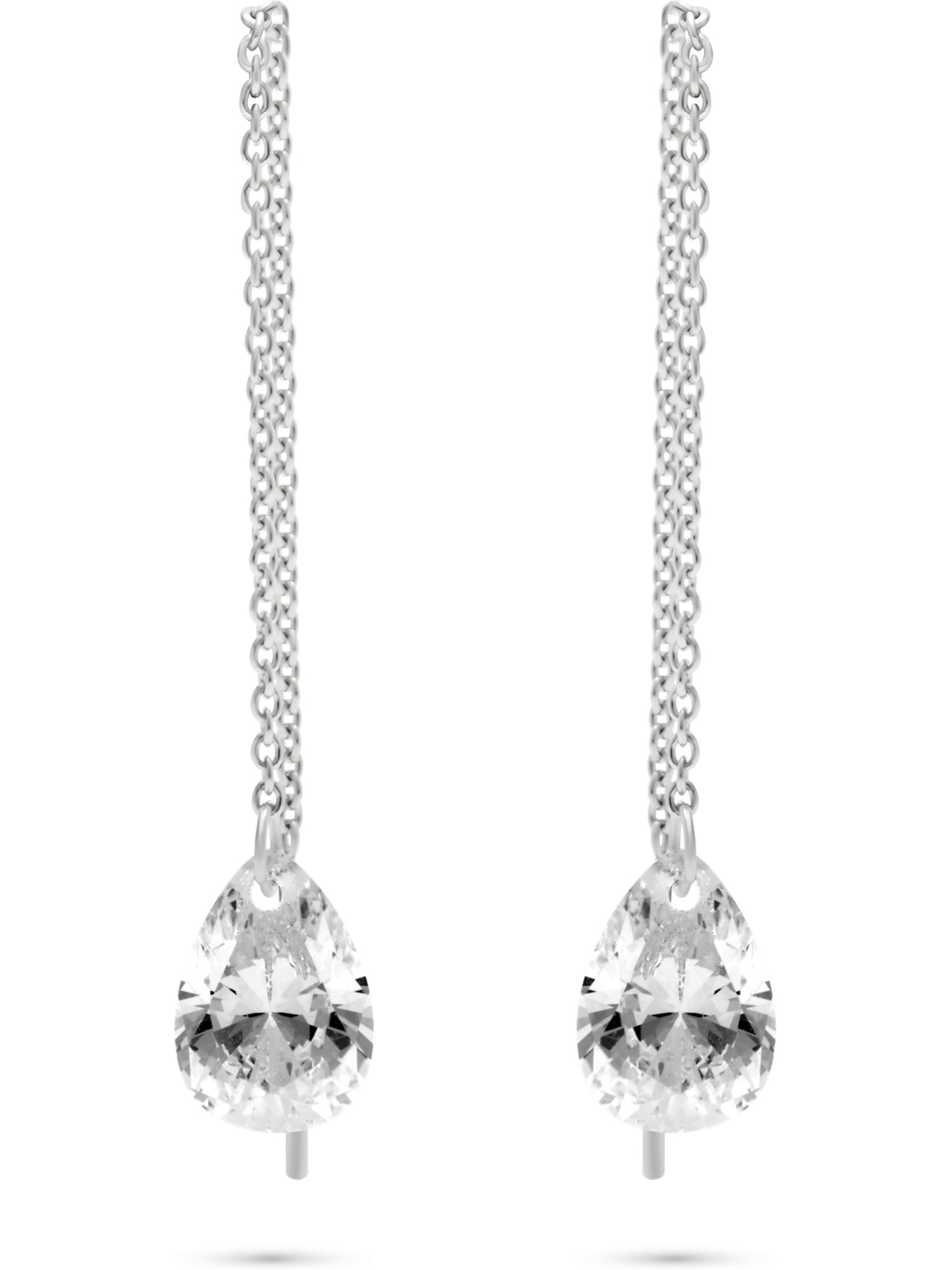 FAVS Earrings in Silver: front