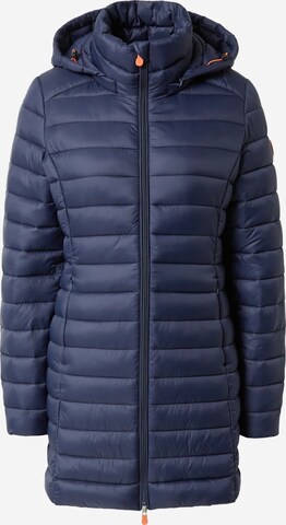 SAVE THE DUCK Between-Seasons Coat 'CAROL' in Blue: front