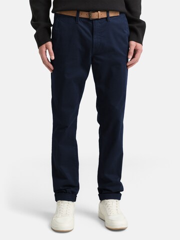 TOM TAILOR DENIM Слим Брюки-чинос в Синий