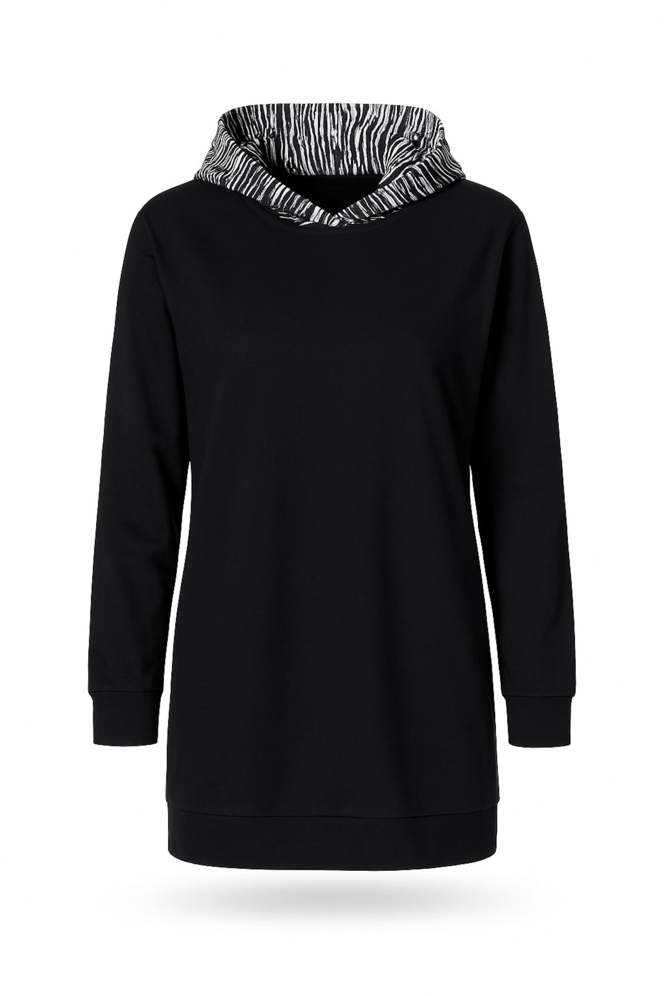 Stil Diva Sweatshirt in Black: front