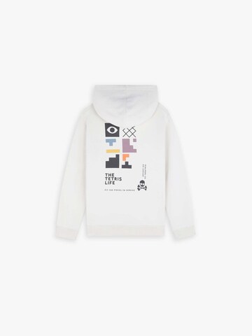 Scalpers Sweatshirt 'Tetris' i vit