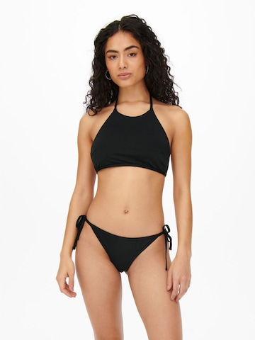 Col haut Bikini ONLY en noir