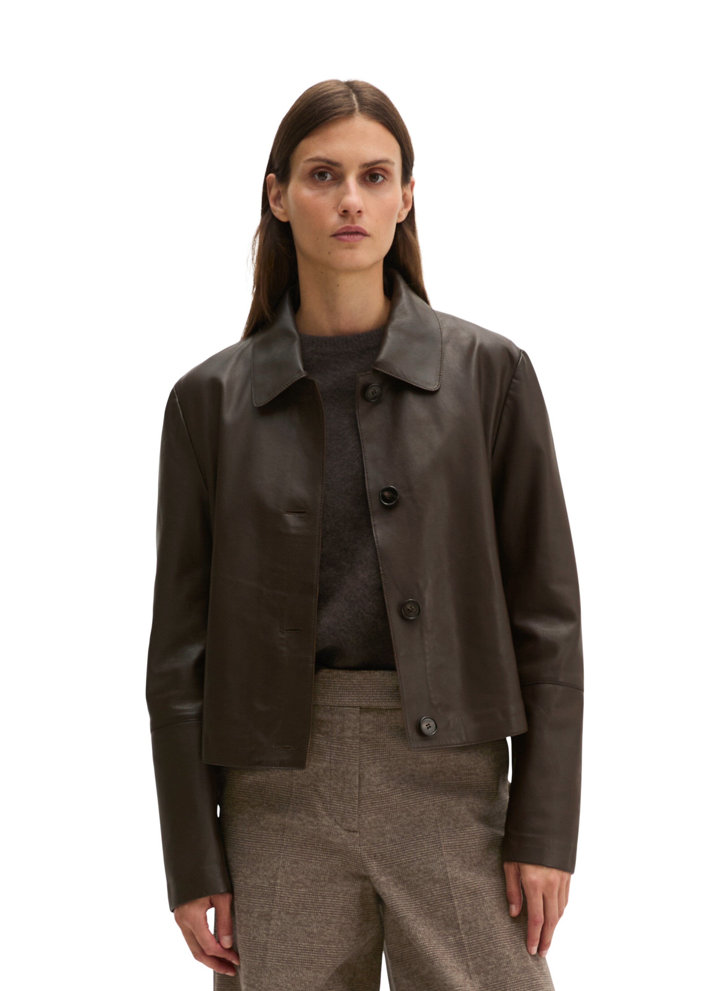 Marc O'Polo Tussenjas in Bruin: voorkant