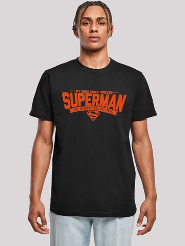 T-Shirt 'DC Comics Superman My Hero' F4NT4STIC en noir : devant