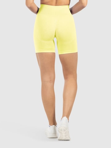 Skinny Pantalon de sport 'Amaze Ultra' Smilodox en jaune