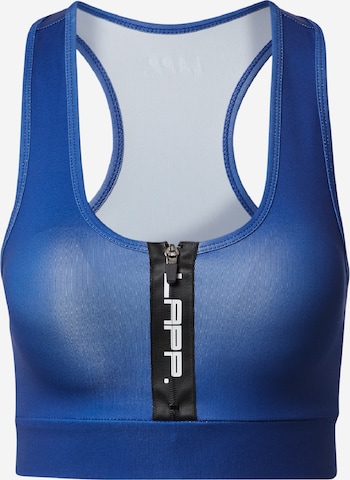 Lapp the Brand Bralette Sports Bra in Blue: front