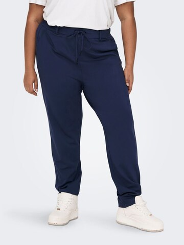 ONLY Carmakoma Tapered Broek in Blauw: voorkant