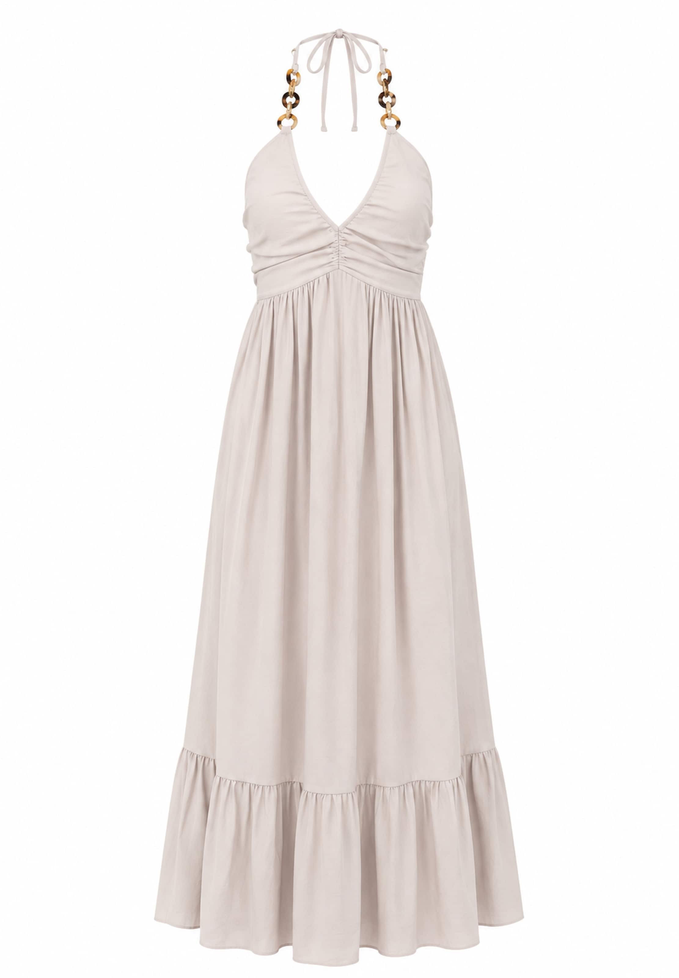 Robe d’été Elara en beige : devant