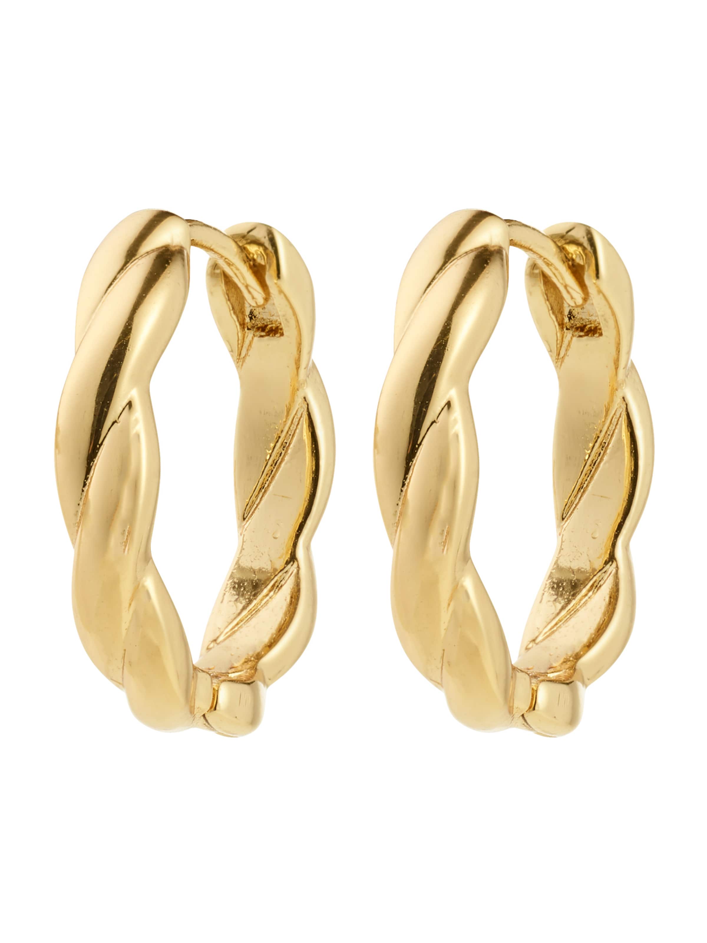 Pilgrim Náušnice 'Declan' - Zlatá: predná strana