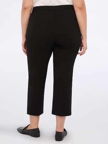 évasé Pantalon Fiorella Rubino en noir