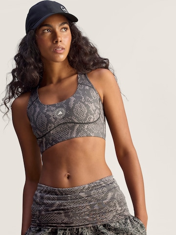 ADIDAS BY STELLA MCCARTNEY Bustier Sport bh in Grijs: voorkant