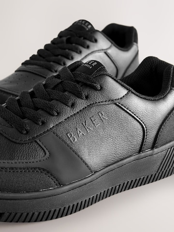 Baker by Ted Baker Sneakers 'Back to School Derbe' in Zwart