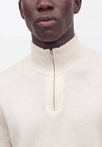 Pull-over 'Hemarlo' BOSS en blanc