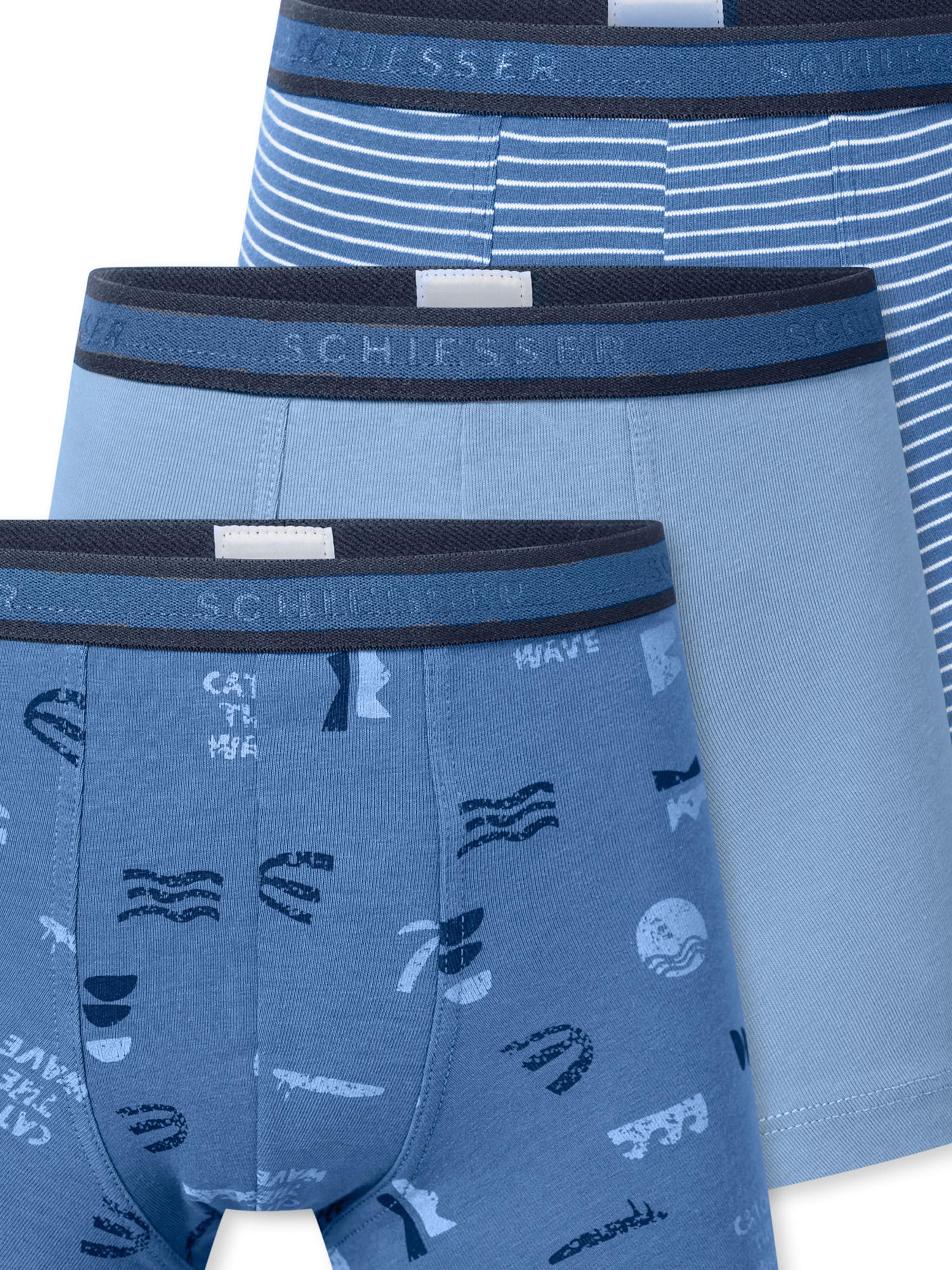 SCHIESSER - Calzoncillo ' 95/5 ' en azul