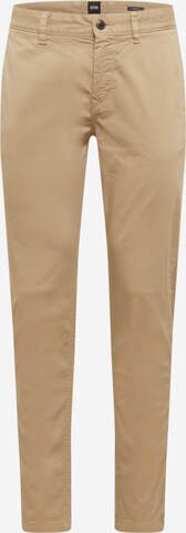 Pantaloni chino 'Schino-Taber D' di BOSS in marrone: frontale