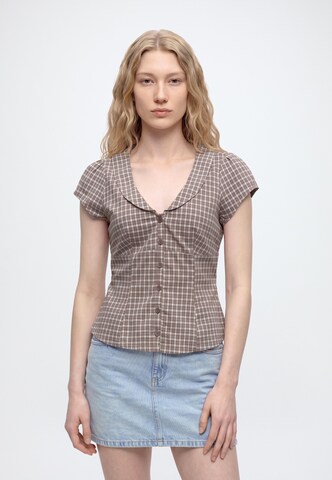 HOLLISTER Блуза в кафяво