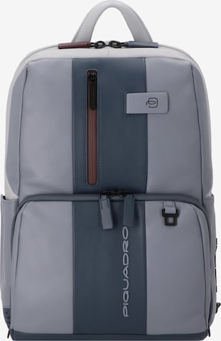 Piquadro Urban Rucksack RFID Leder 39 cm Laptopfach in Blau: predná strana