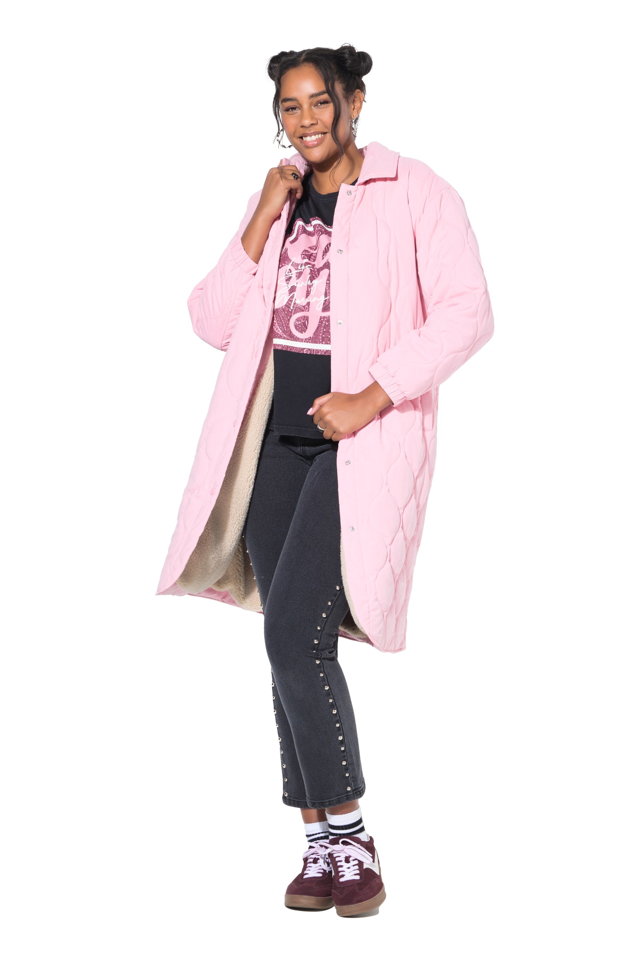 Studio Untold Tussenmantel in Roze