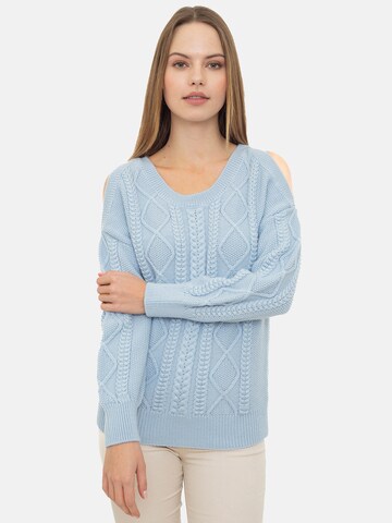 Pull-over Jacey Quinn en bleu : devant