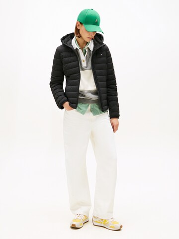 TOMMY HILFIGER Prehodna jakna | črna barva