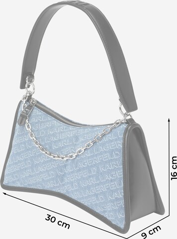 Karl Lagerfeld - Bolso de hombro en azul