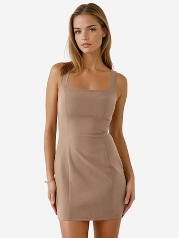 Hiccup Kleid in Beige: Vorderseite