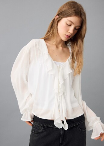 MANGO TEEN Bluse 'Ona' in Weiß: Vorderseite
