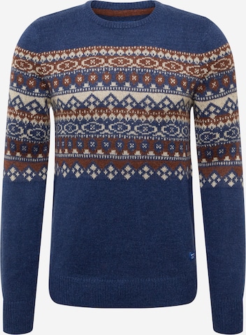 BLEND Pullover in Blau: front