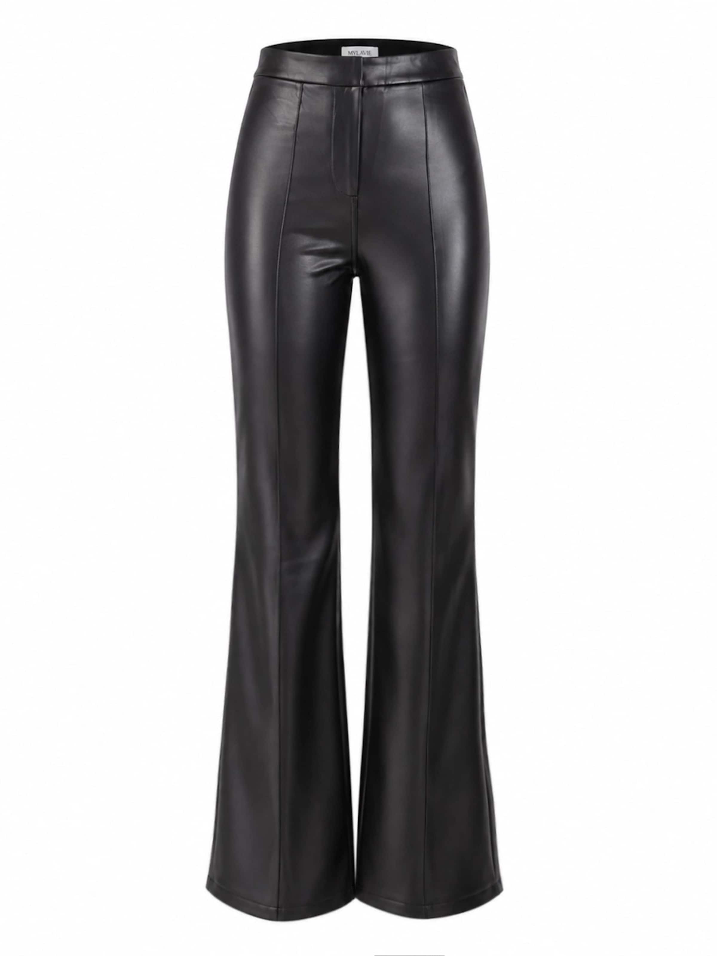 MYLAVIE by Sarah Harrison - Flared Calças em preto: frente