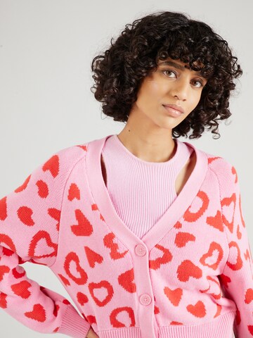 Monki Strickjacke in Pink