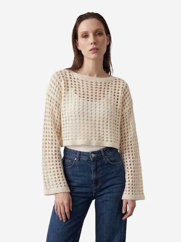 Top 'Strickoberteile' di My fashion in beige