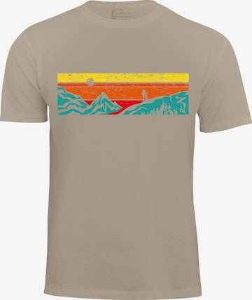 T-Shirt Cotton Prime en beige : devant