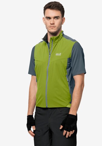 JACK WOLFSKIN Sportbodywarmer in Groen: voorkant