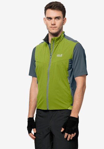 JACK WOLFSKIN Sports Vest in Green: front