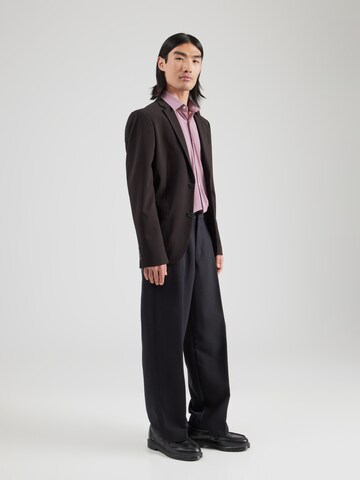 BOSS Slim fit Koszula 'P-HANK' w kolorze różowy
