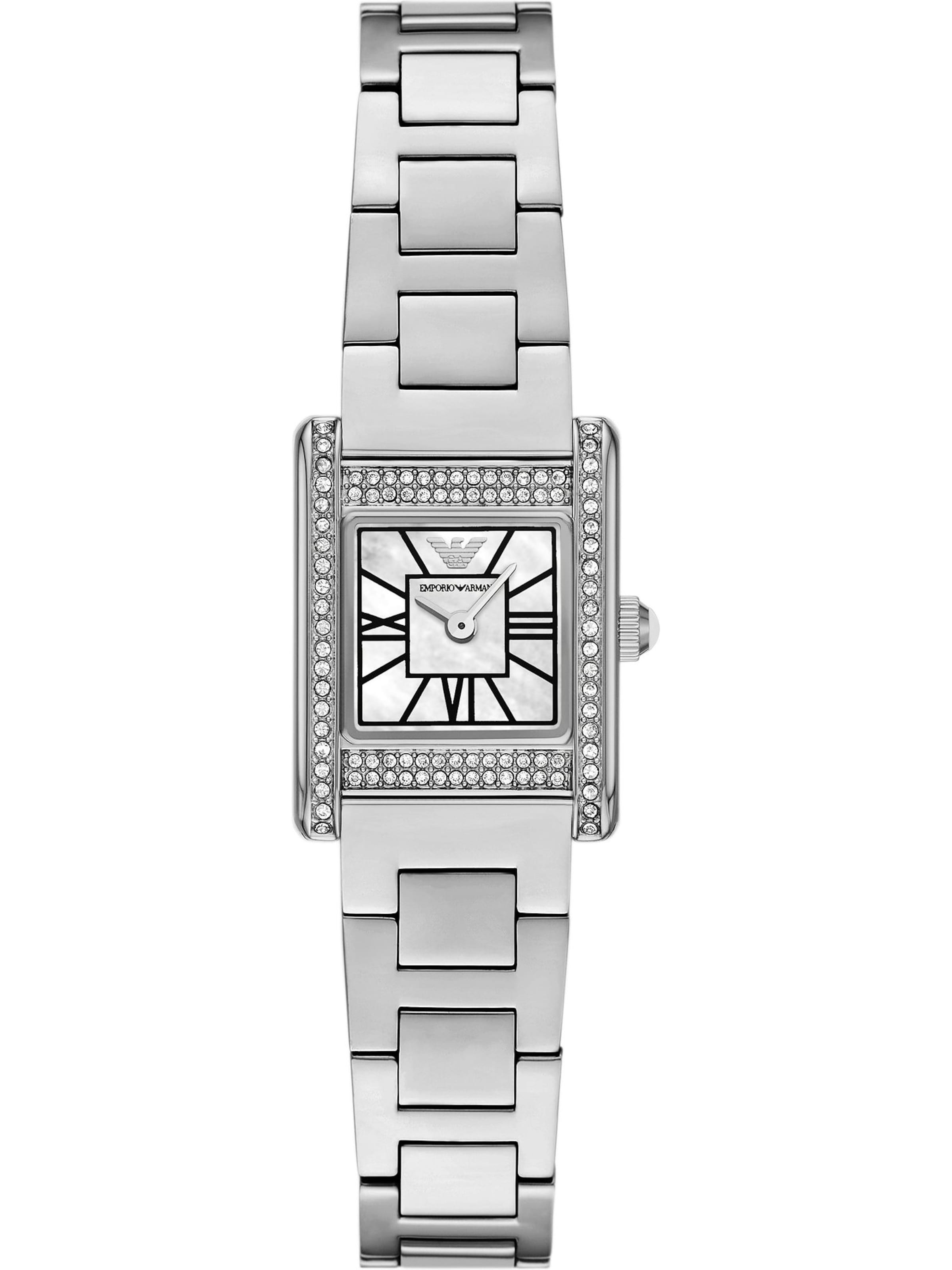 Emporio Armani Uhr in Silber: Vorderseite