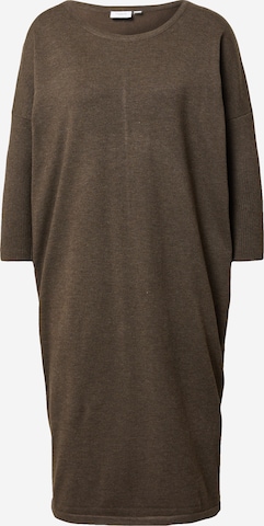 SAINT TROPEZ Gebreide jurk 'Mila' in Bruin: voorkant