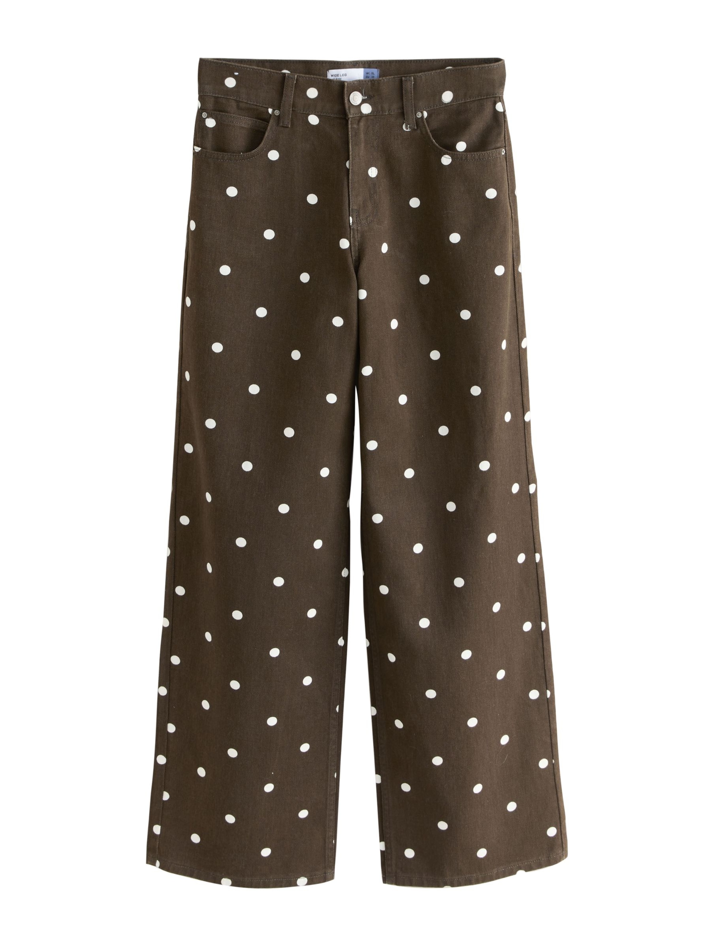 Next Lużny krój Jeansy w kolorze brązowy: przód