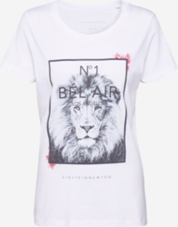 T-shirt 'bad hair day' EINSTEIN & NEWTON en blanc : devant