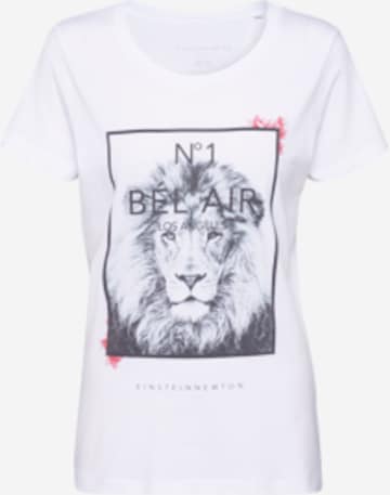 EINSTEIN & NEWTON - Camiseta 'bad hair day' en blanco: frente