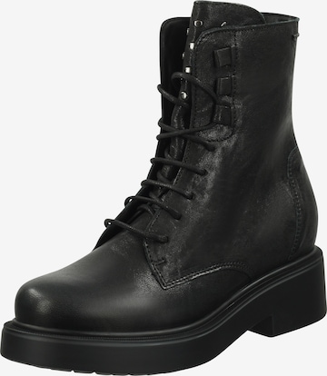 IGI&CO Lace-Up Ankle Boots in Black: front