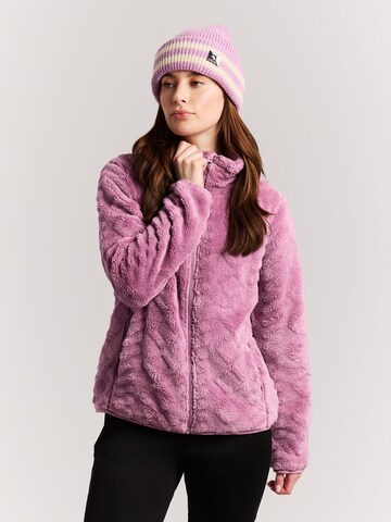 PROTEST Fleece jas 'PRTFinta' in Lila