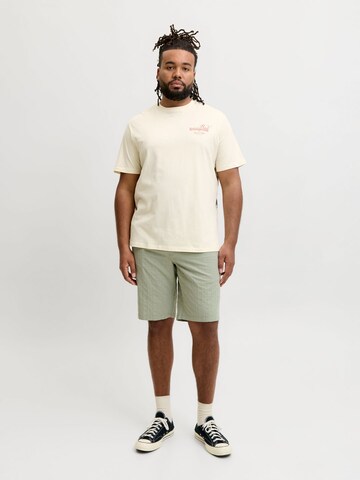 T-Shirt 'JOROriental' Jack & Jones Plus en blanc